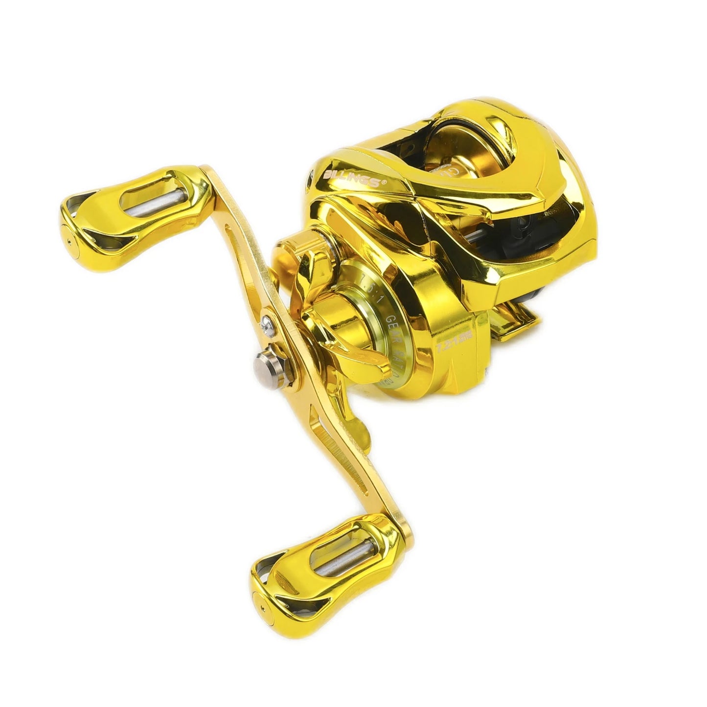 GD Series 7.2 1 Gear Ratio Baitcasting Reel, Stainless Steel 5+1 BB Fishing Reel With 18lb/8.16kg Max Drag, Fishing Ta Reel knob