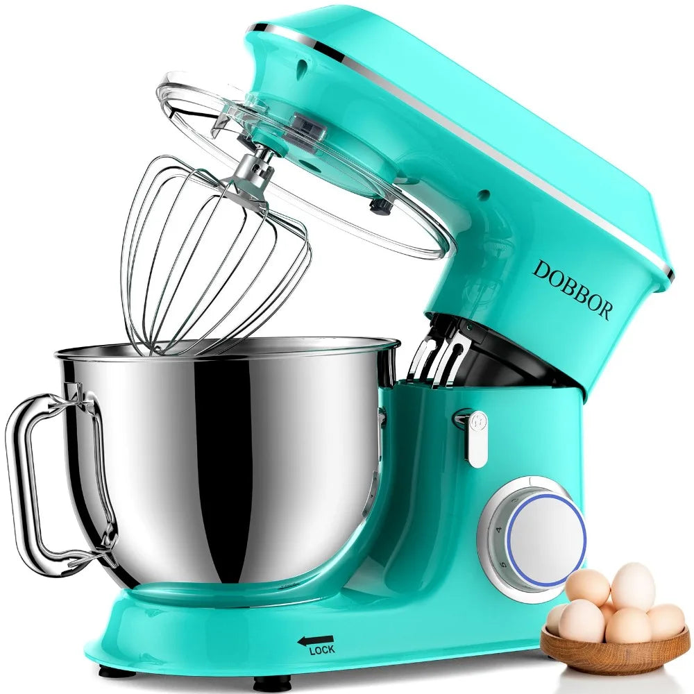 Electric Stand mixer, 9.5QT 660W 7Speeds Tilt-Head Dough Mixers, Bread Mixer with Dough Hook, Whisk, Beater, Splash Guard