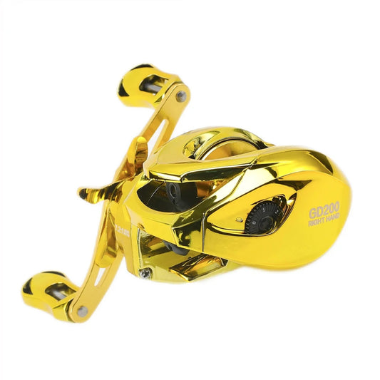 GD Series 7.2 1 Gear Ratio Baitcasting Reel, Stainless Steel 5+1 BB Fishing Reel With 18lb/8.16kg Max Drag, Fishing Ta Reel knob