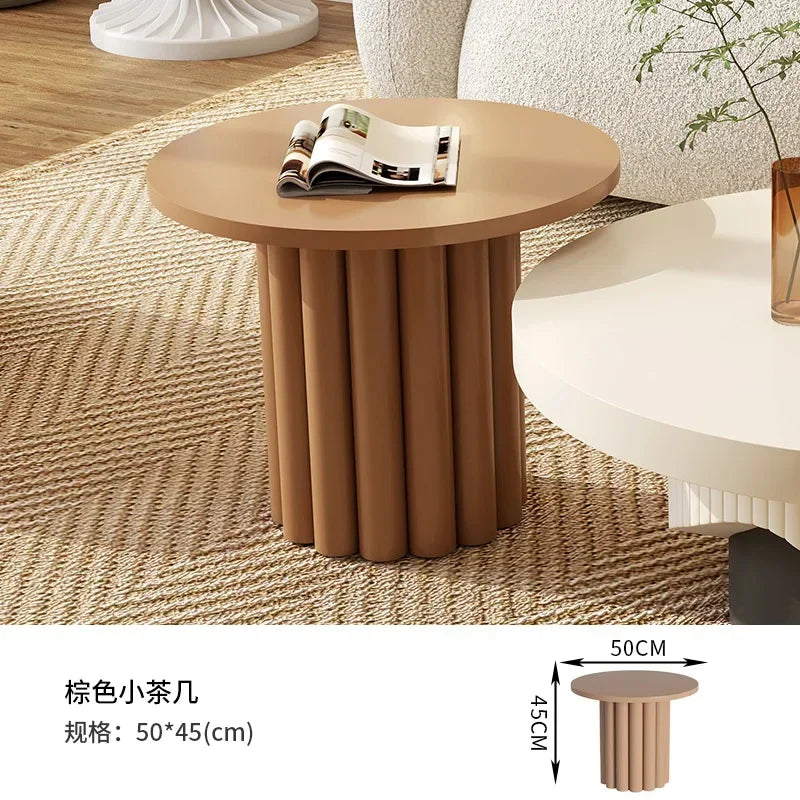 Cute Modern Coffee Tables Premium Space Saving Luxury Round Side Table Aesthetic Minimalist Mesa De Centro De Sala Furniture