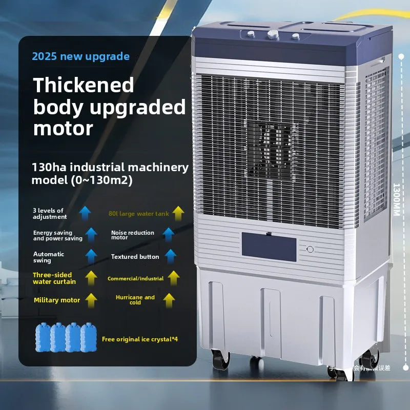 Fan Refrigeration Household Air Cooler Small Water Cooling  Mobile Industrial Water Air Conditioner Kitchen Air Conditioner Fan