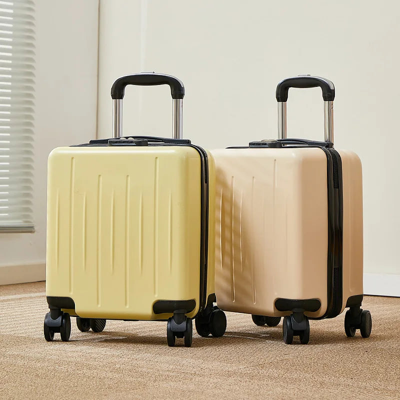 14-Inch Luggage Fashion Trolley Suitcase Spinner Wholesale Petite Valise Travel Small Suitcase ABS Carry-On Mini Boarding Case