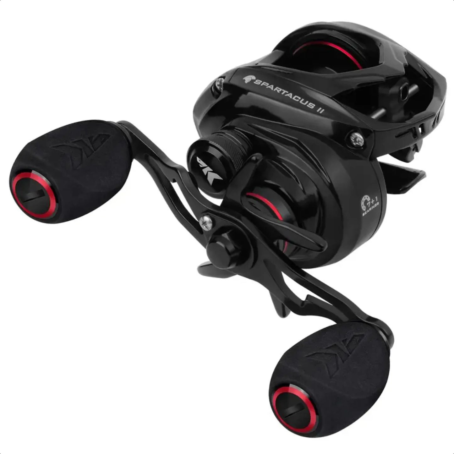 Spartacus Red Color Baitcasting Reel 8KG Max Drag 7+1 High Speed Gear Ratio Fishing Coil