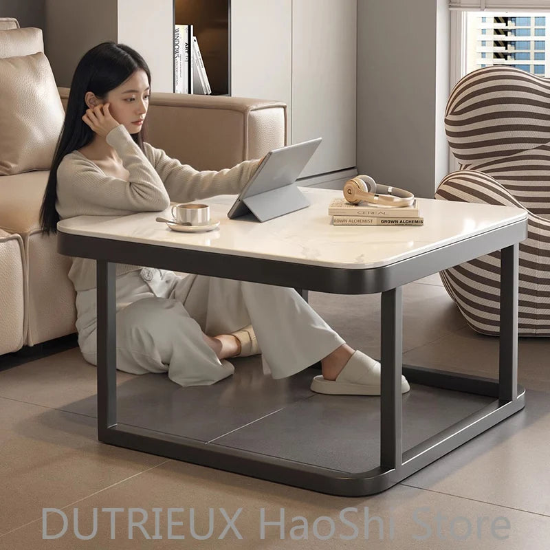 Small Space Saving Coffee Table Aesthetic Cheap Minimalist Unique Italian Clear Side Table Writing Meubles Ornaments Home Decor