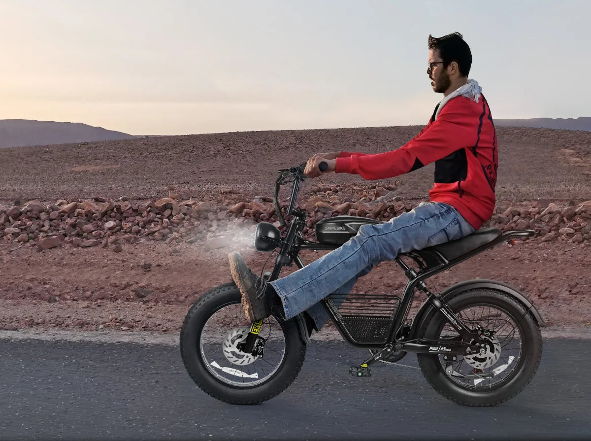 SAMEBIKE Electric Bicycle M20-III 20" 48V 32AH 2000W Motor Electric  Bike 60KM/H Max Speed Motorcycle Style E-bike