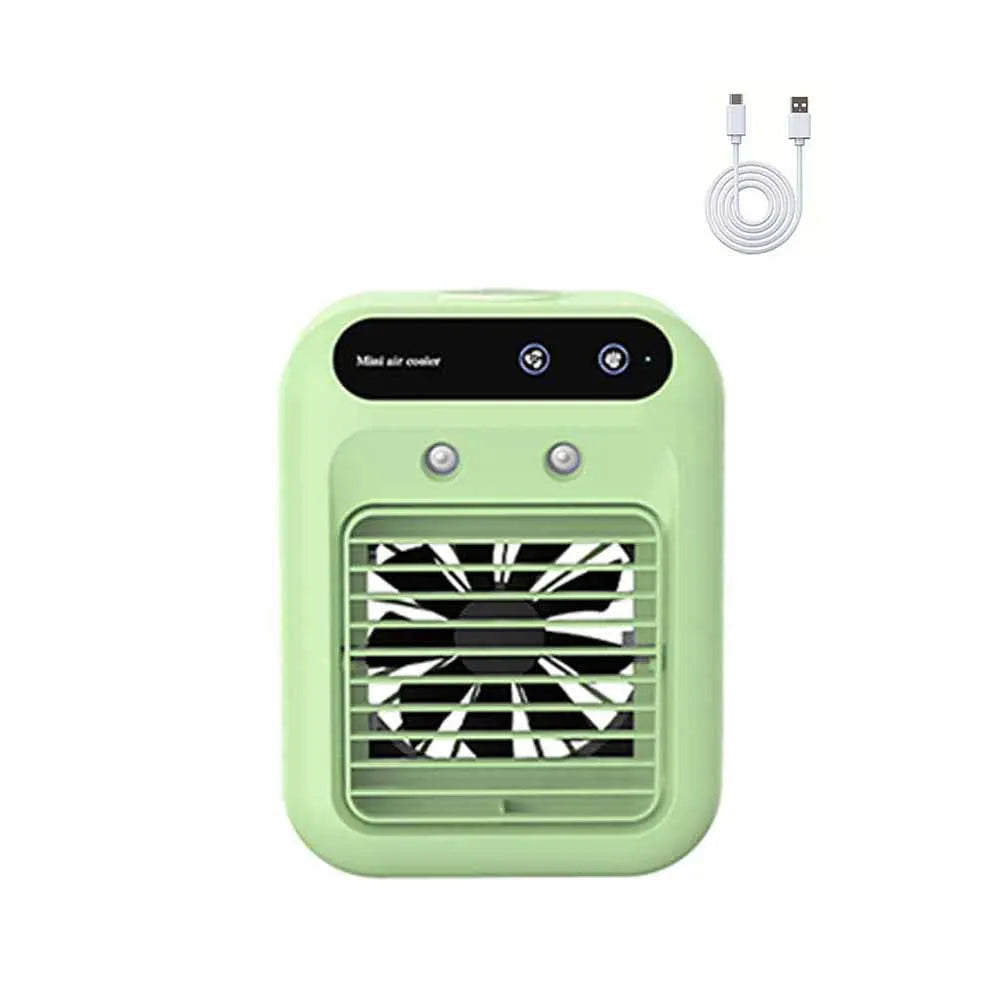 Portable Air Conditioners,3-In-1 Cooling Fan Air Conditioner with 2-Speed,Built-In 1800mah Battery,Air Cooler for Home&Outdoor