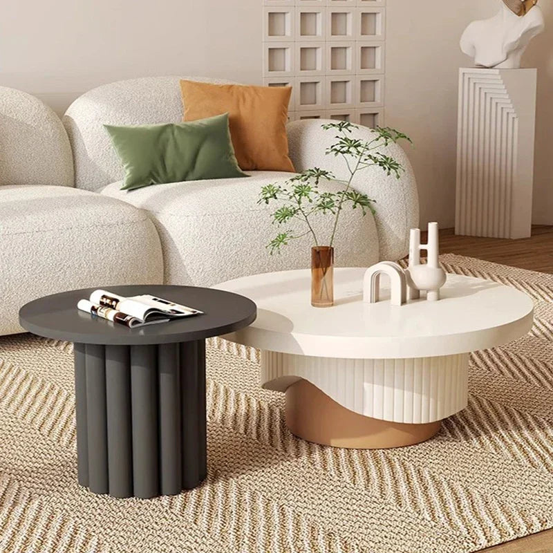 Cute Modern Coffee Tables Premium Space Saving Luxury Round Side Table Aesthetic Minimalist Mesa De Centro De Sala Furniture