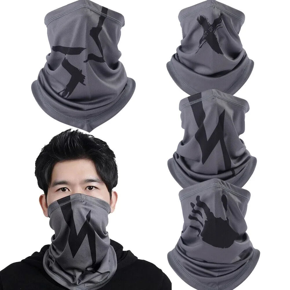 Cycling Half Face Mask Scarf Cover Outdoor Breathable Fishing Hiking Motorcycle Scarf Riding Biker Windproof Neck Gaiter