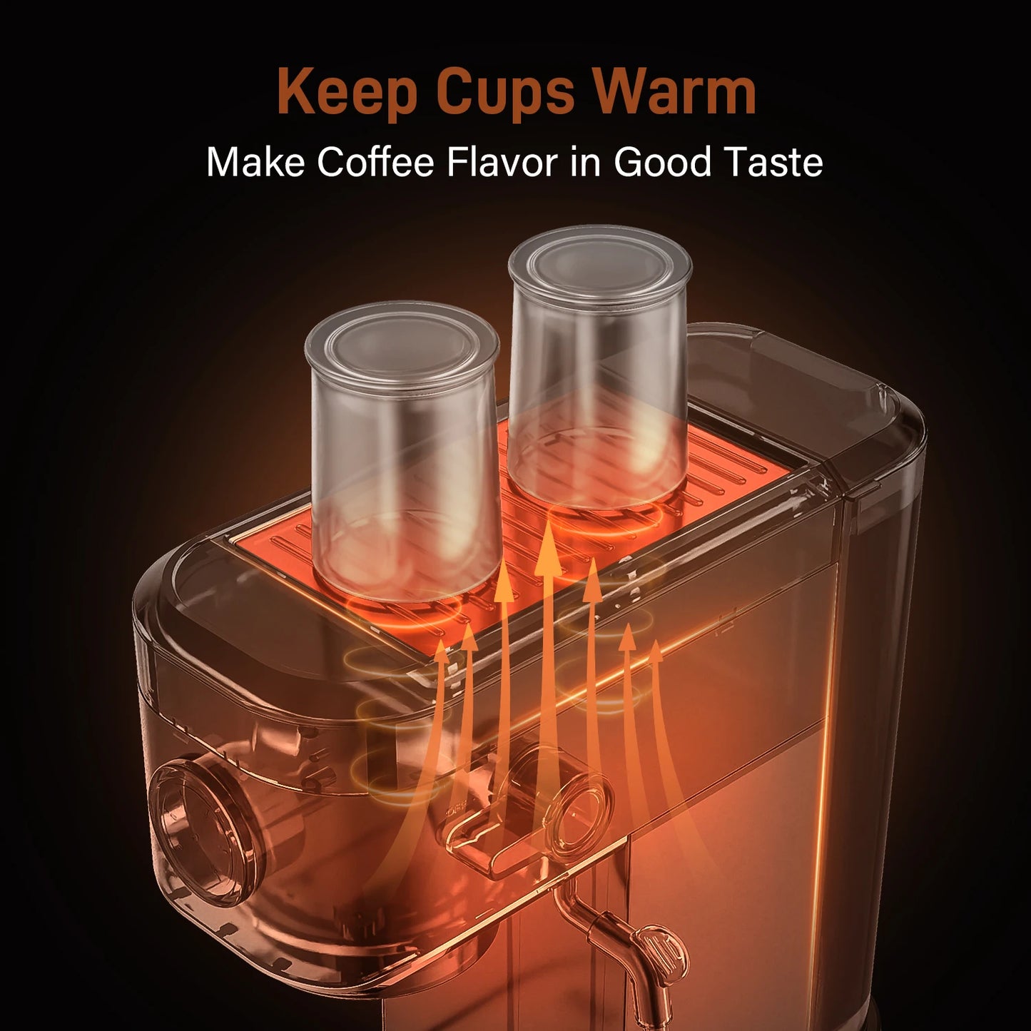 Sejoy Espresso Machine 20Bar Espresso Maker, Dual Boiler Coffee Maker with Milk Frother, Semi-automatic Coffee Machine