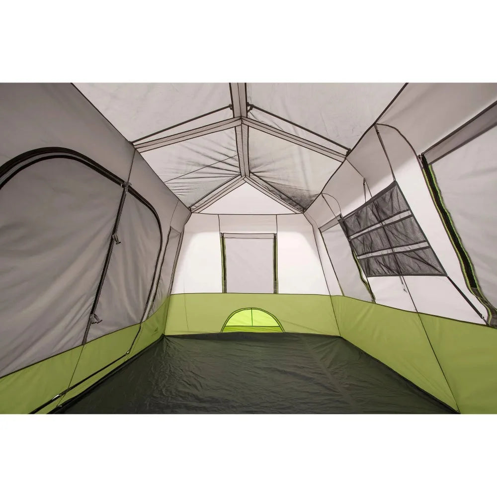 tent,14' x 13.5' 9 Person 2 Room Instant Cabin Tent with Screen Room, 30.8 lbs,No assembly required,Carry bag included,tents