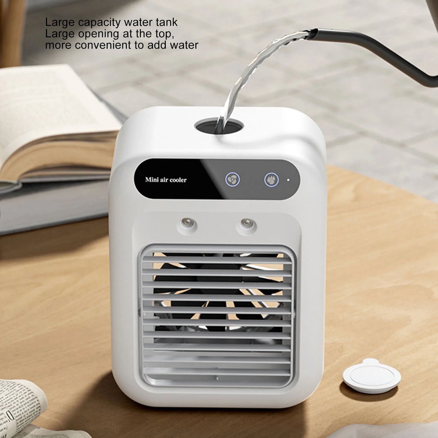 Portable Air Conditioner Professional Efficient Cooling Long Lasting Spray 500ml Water Tank Small Air Cooler for Room Office