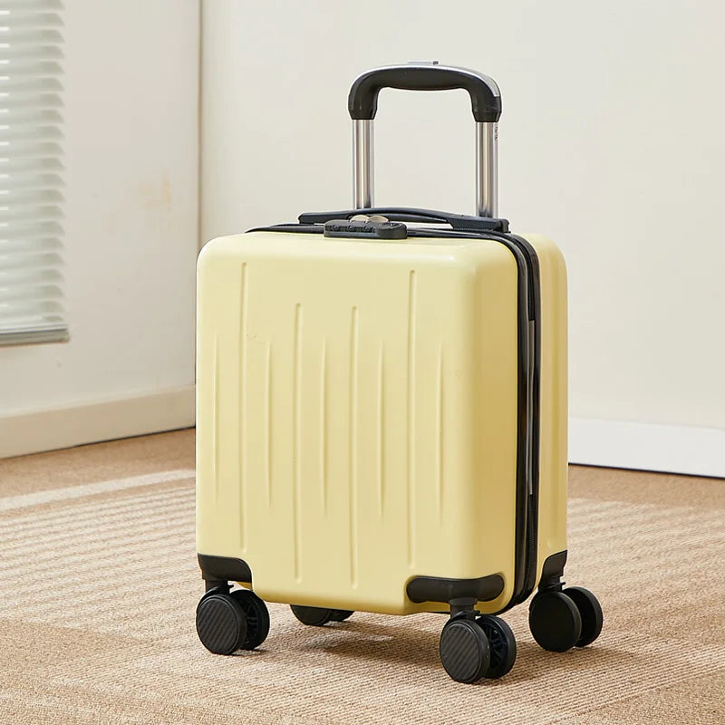 14-Inch Luggage Fashion Trolley Suitcase Spinner Wholesale Petite Valise Travel Small Suitcase ABS Carry-On Mini Boarding Case