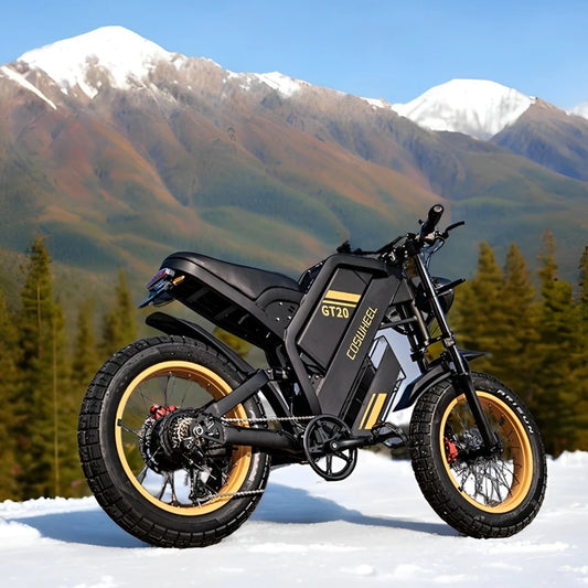 Coswheel Electric bike for Adult 2000W 60V Off-Road Motorcycle Mountain Bikes 20Inch Electric bike Fatbike Motorcycles ebike