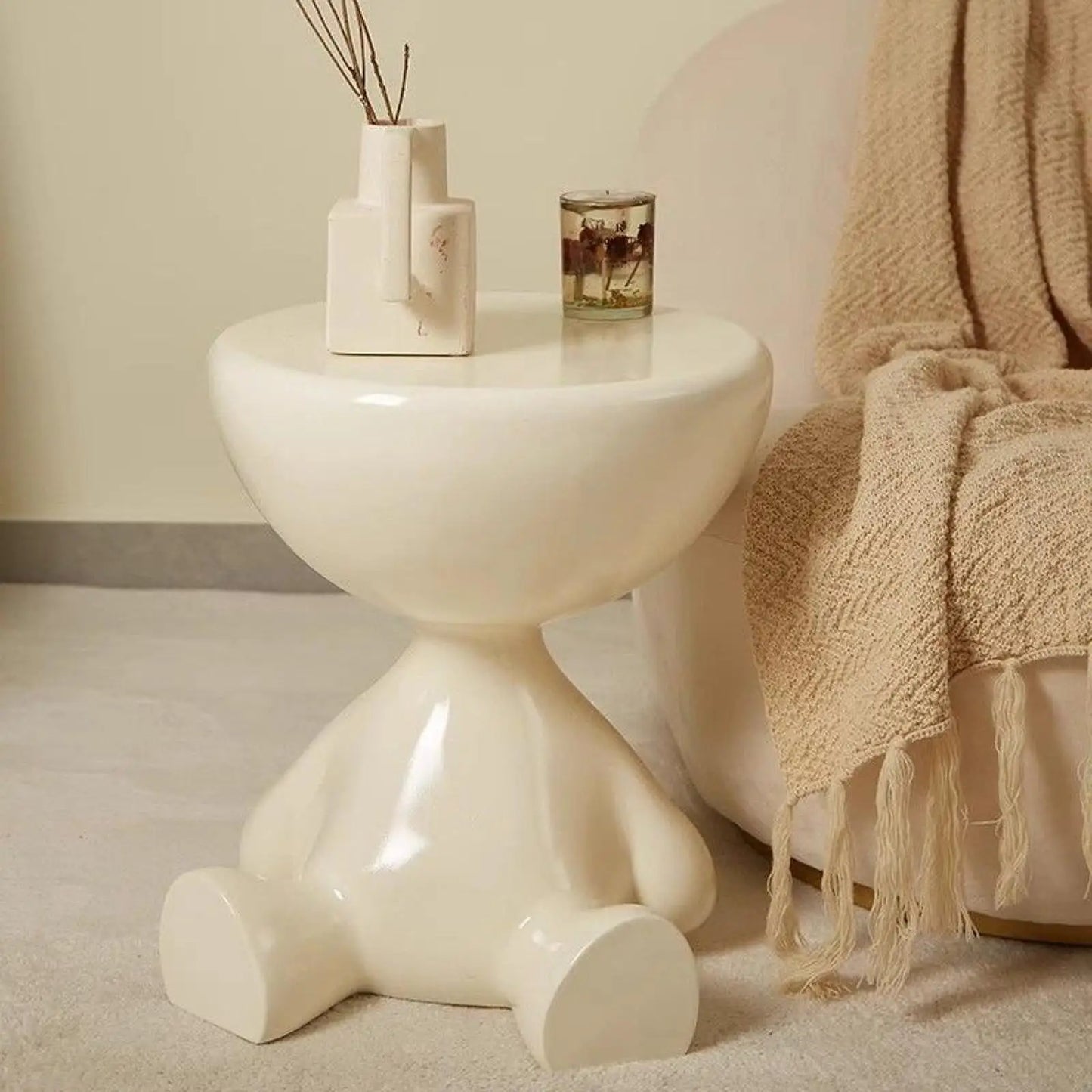 Side Table Flat Head Bedside Table Household Sofa Side Rack Bedroom Balcony Movable Mini Table Small Apartment Movable Tea Table