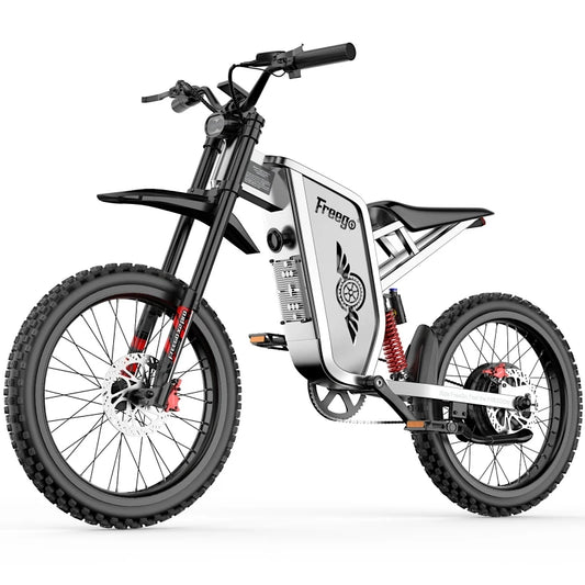 Freego X2 Pro Electric Dirt Bikes 6000w(Peak) Electric Motorcycle for Adults 60V 30Ah Removable Battery Electric Mountain Bikes