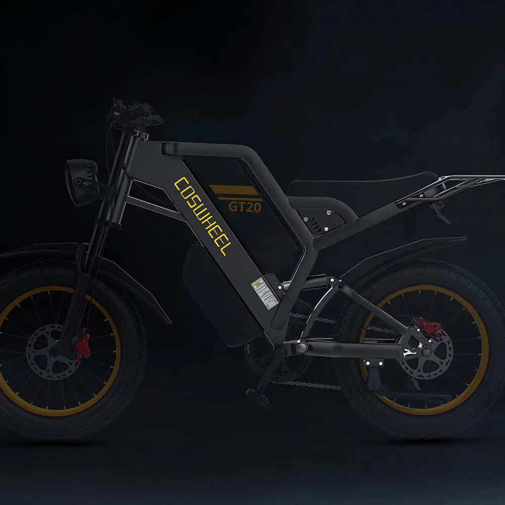 Coswheel Electric bike for Adult 2000W 60V Off-Road Motorcycle Mountain Bikes 20Inch Electric bike Fatbike Motorcycles ebike
