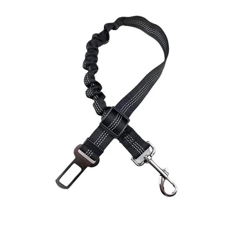 Dog Safety Leash Adjustable Retractable Cushioning Elastic Pet Leash Car Seat Seat Belt Safety Rope Tug Rope