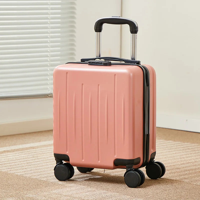 14-Inch Luggage Fashion Trolley Suitcase Spinner Wholesale Petite Valise Travel Small Suitcase ABS Carry-On Mini Boarding Case