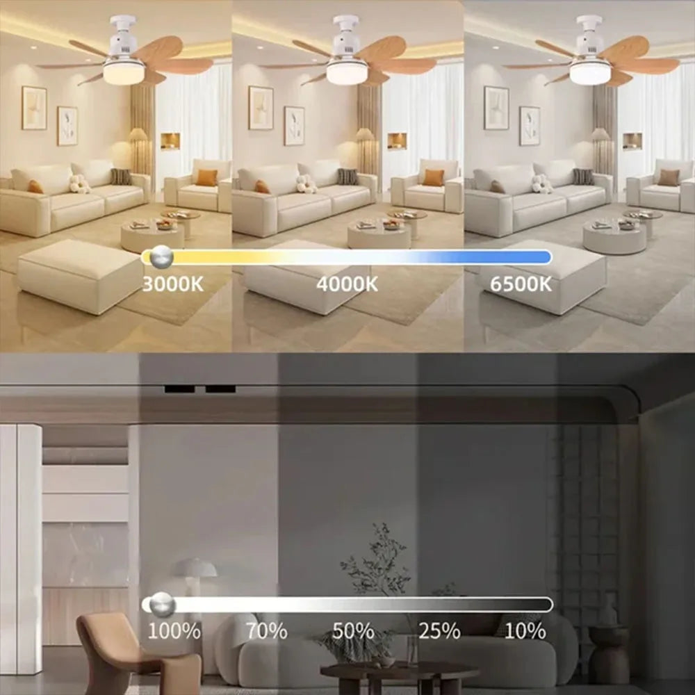 Modern Ceiling Fan Sealing Fan Apartment Bedroom Living Room Interior Air Circulation Ceiling Circulator Circulite