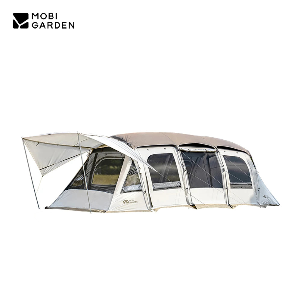 MOBI GARDEN Camping LS4 Tunnel Tent Living Shell Tent Large Blow Tent Invite Space Two Bedrooms