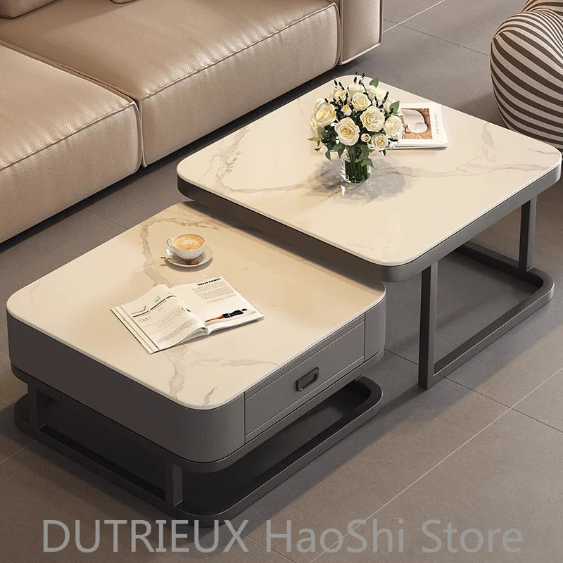 Small Space Saving Coffee Table Aesthetic Cheap Minimalist Unique Italian Clear Side Table Writing Meubles Ornaments Home Decor