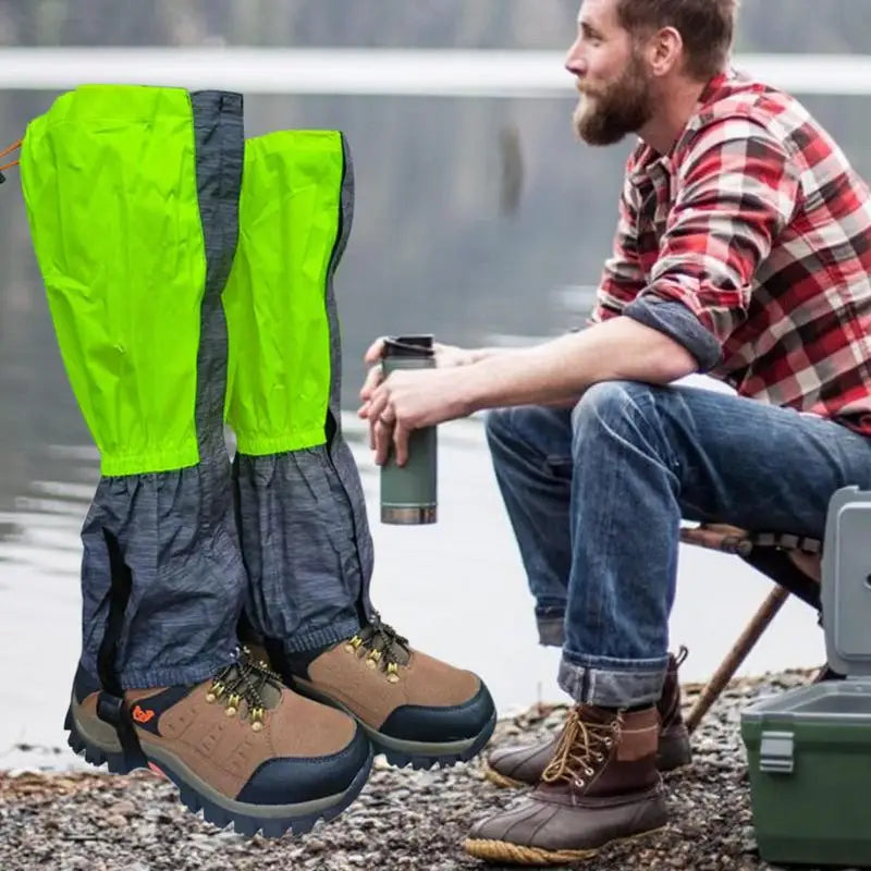 Outdoor Skiing Camping Hiking Climbing Waterproof Anti-sand Windproof Snow Leg Gaiters Lightweight Shoe Gaiters for Men Women