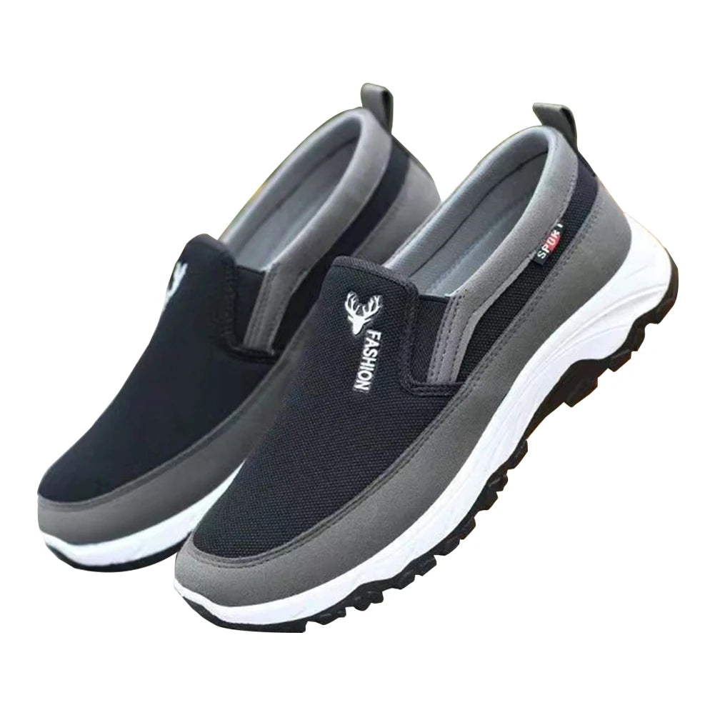 Men Penny Boat Shoes Sports Shoes Slip On Running Hiking Sneakers Non-Slip Comfortable for Outdoor Activity Hiking Walking