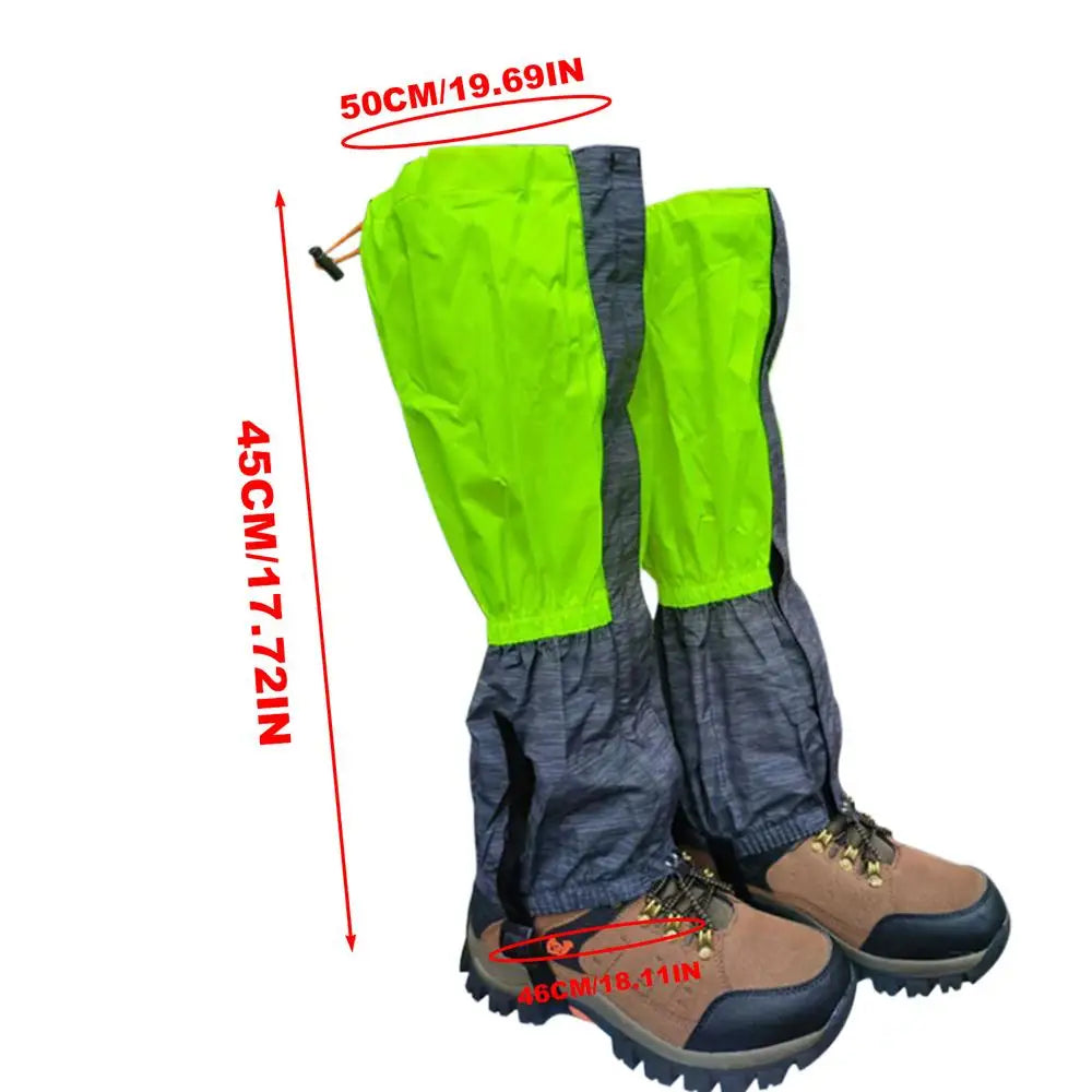 Outdoor Skiing Camping Hiking Climbing Waterproof Anti-sand Windproof Snow Leg Gaiters Lightweight Shoe Gaiters for Men Women