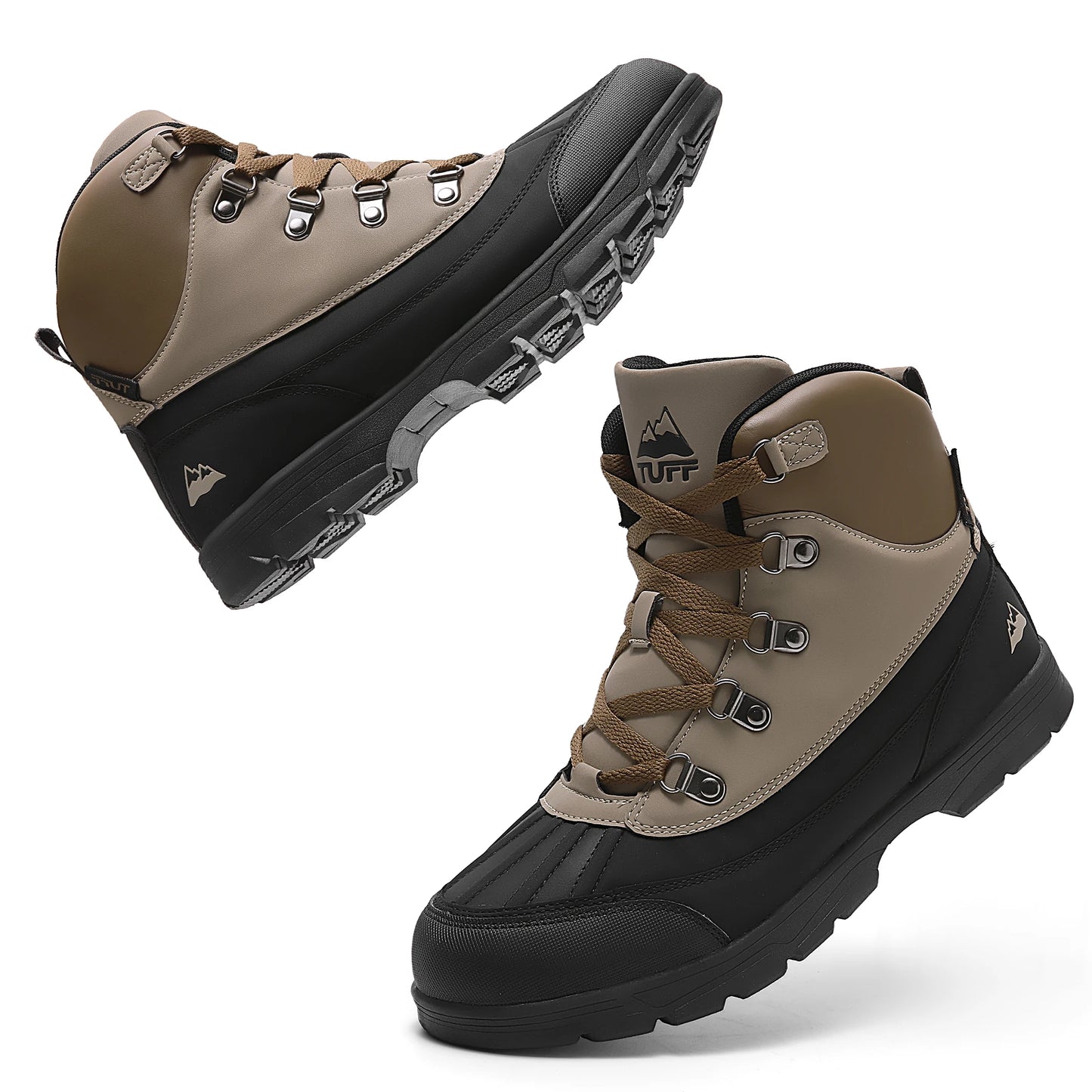 Men's Hiking Boots High Tops Comfortable Lace-up Sports Boots Outdoor Hiking Shoes