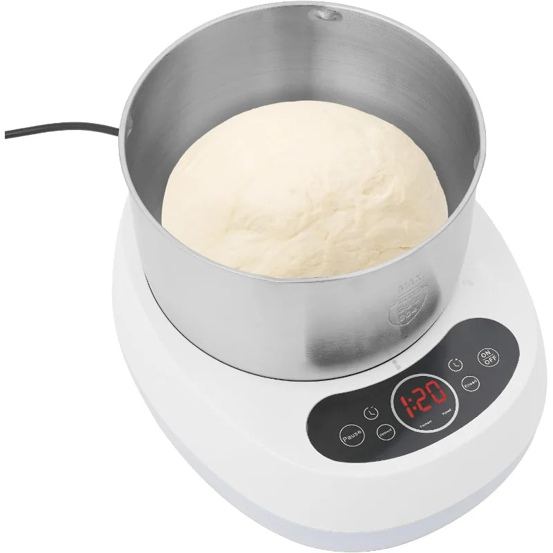 Electric Dough Maker with Ferment Function, Dough Mixer Machine Flour Kneading Machine for Pizza Bread Kitchen Stand Mixers