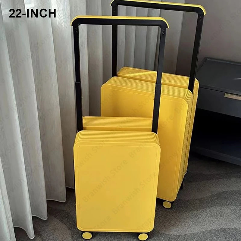 Basics Suitcase Trolley Case With TSA Lock Travelling Suitcase Wide Trolley Luggage With Spinner Wheels 22Inch Rolling Luggage