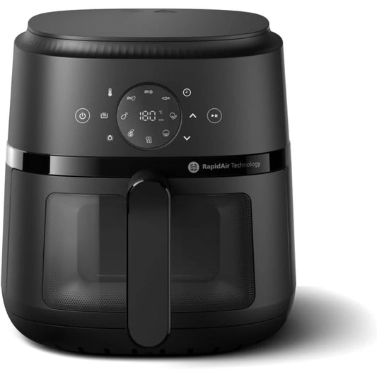 4.4 Qt 2000 Series Airfryer Pan 13 Cooking Functions &  RapidAir Technology Air Fryer