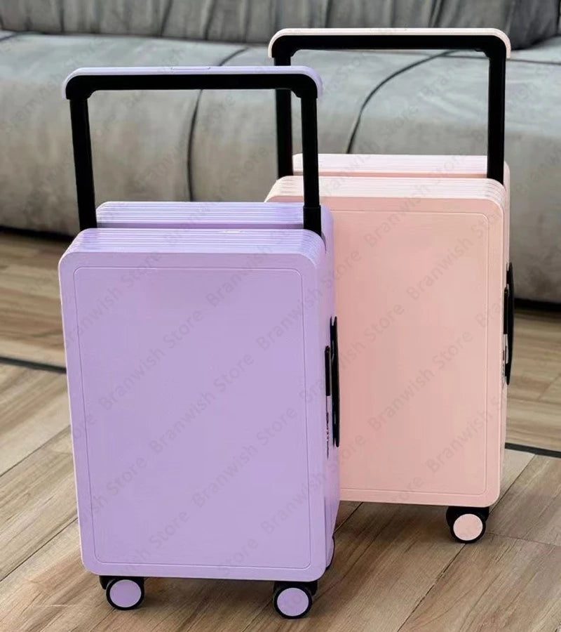 Basics Suitcase Trolley Case With TSA Lock Travelling Suitcase Wide Trolley Luggage With Spinner Wheels 22Inch Rolling Luggage