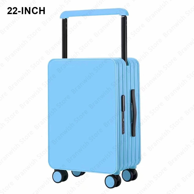 Basics Suitcase Trolley Case With TSA Lock Travelling Suitcase Wide Trolley Luggage With Spinner Wheels 22Inch Rolling Luggage