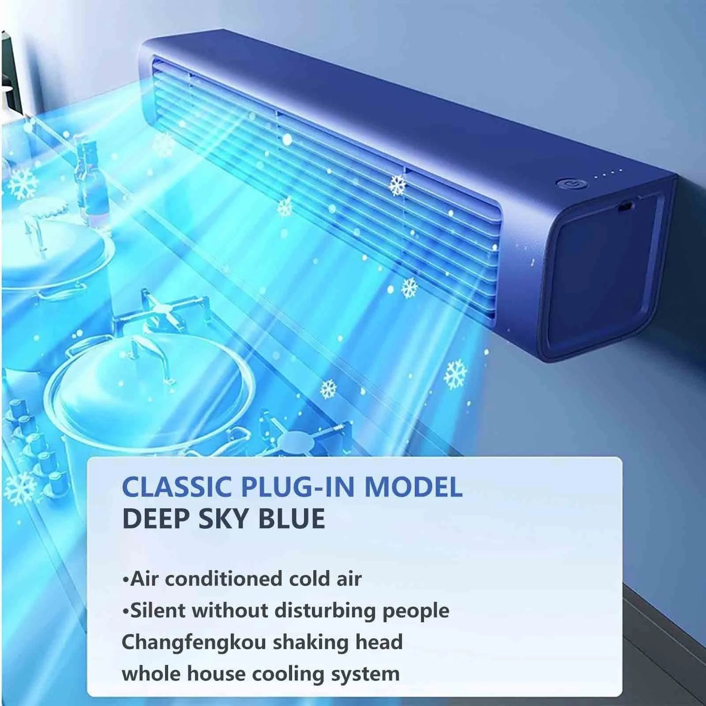 Room Air Conditioners Portable Mobile Air Wall Mounted Conditioner Adjustable Cooling Device For Bedroom Living Room Kitchen