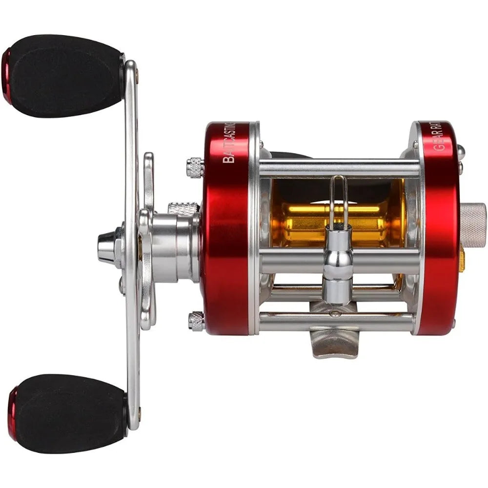 Rover Round Baitcasting Reel, Perfect Conventional Reel for Catfish, Salmon/Steelhead