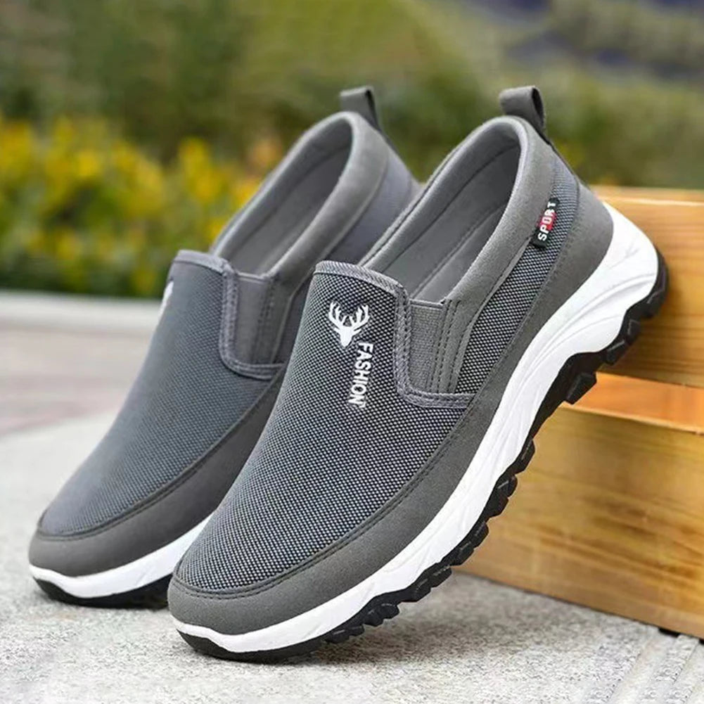 Men Penny Boat Shoes Sports Shoes Slip On Running Hiking Sneakers Non-Slip Comfortable for Outdoor Activity Hiking Walking