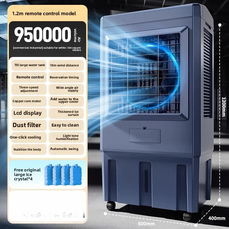 Fan Refrigeration Household Air Cooler Small Water Cooling  Mobile Industrial Water Air Conditioner Kitchen Air Conditioner Fan