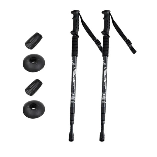 Aluminium Alloy Trekking Poles Ultralight Adjustable  slip Nordic Walking Sticks Adult Hiking Canes Telescopic Alpenstocks
