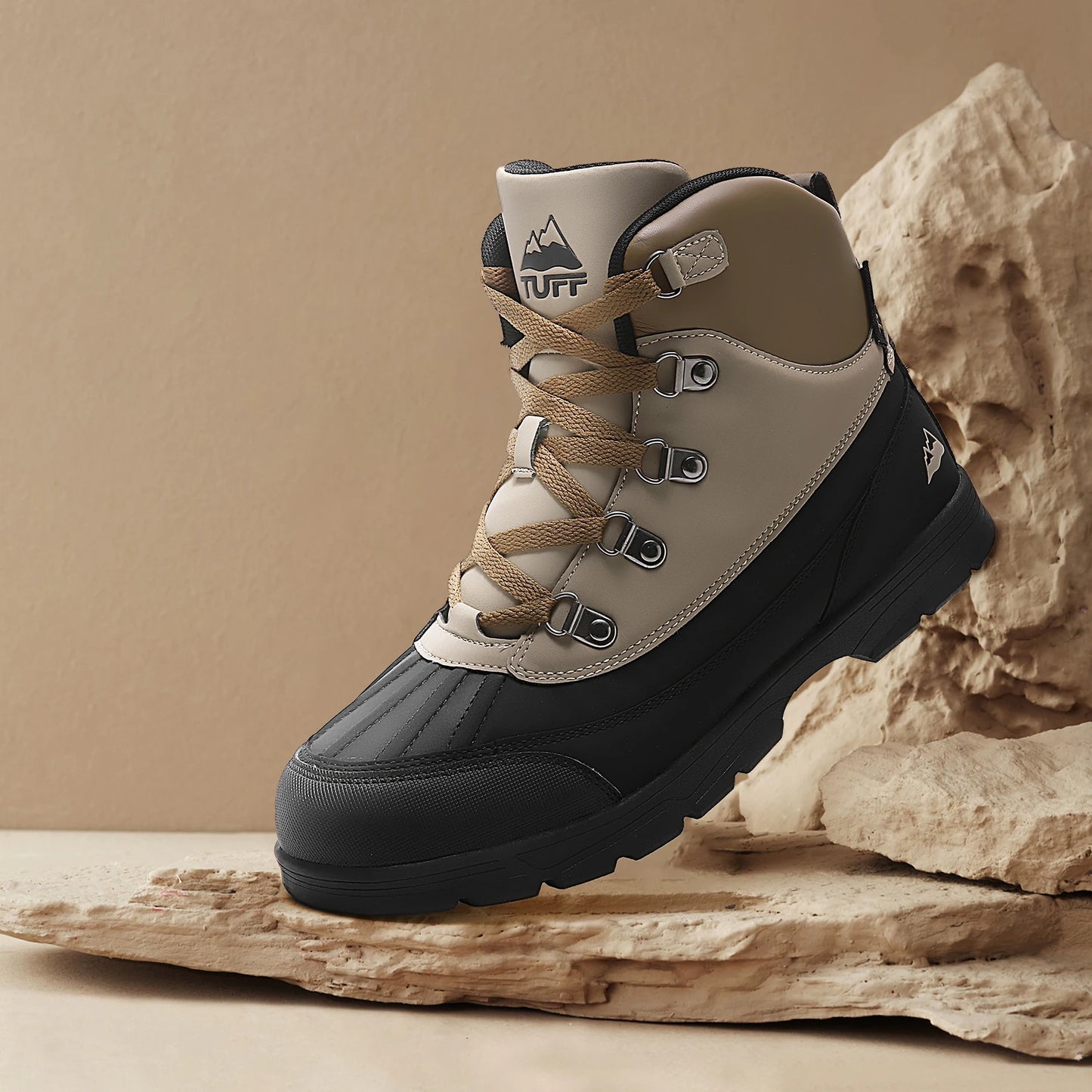 Men's Hiking Boots High Tops Comfortable Lace-up Sports Boots Outdoor Hiking Shoes