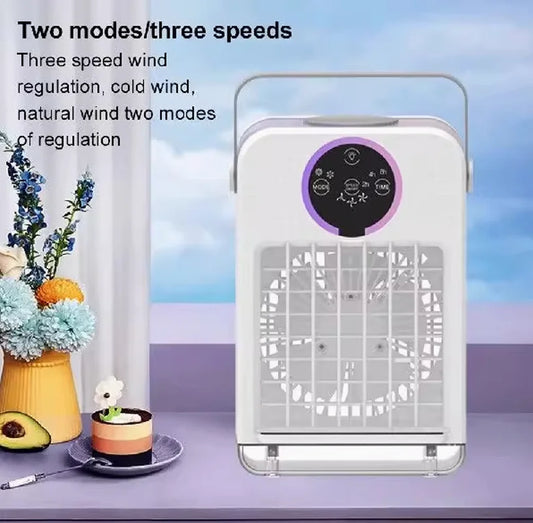 Cooling fan USB powered air conditioning fan Small water cooling fan Spray fan Desktop fan Available worldwide portable