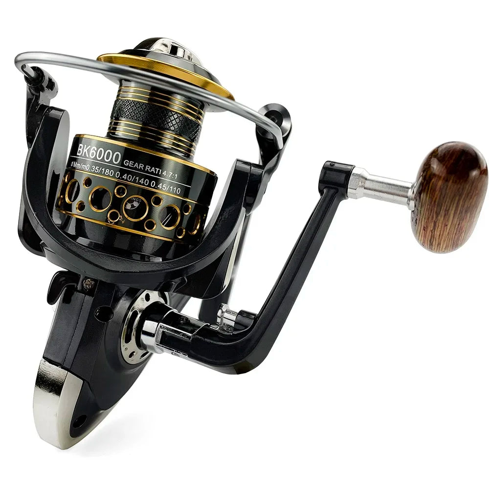 Spinning Fishing Reel 2000-7000 All Metal Saltwater Freshwater Fishing Reel Tackle Accessories Max Drag 8-10Kg Carp Fishing Fish
