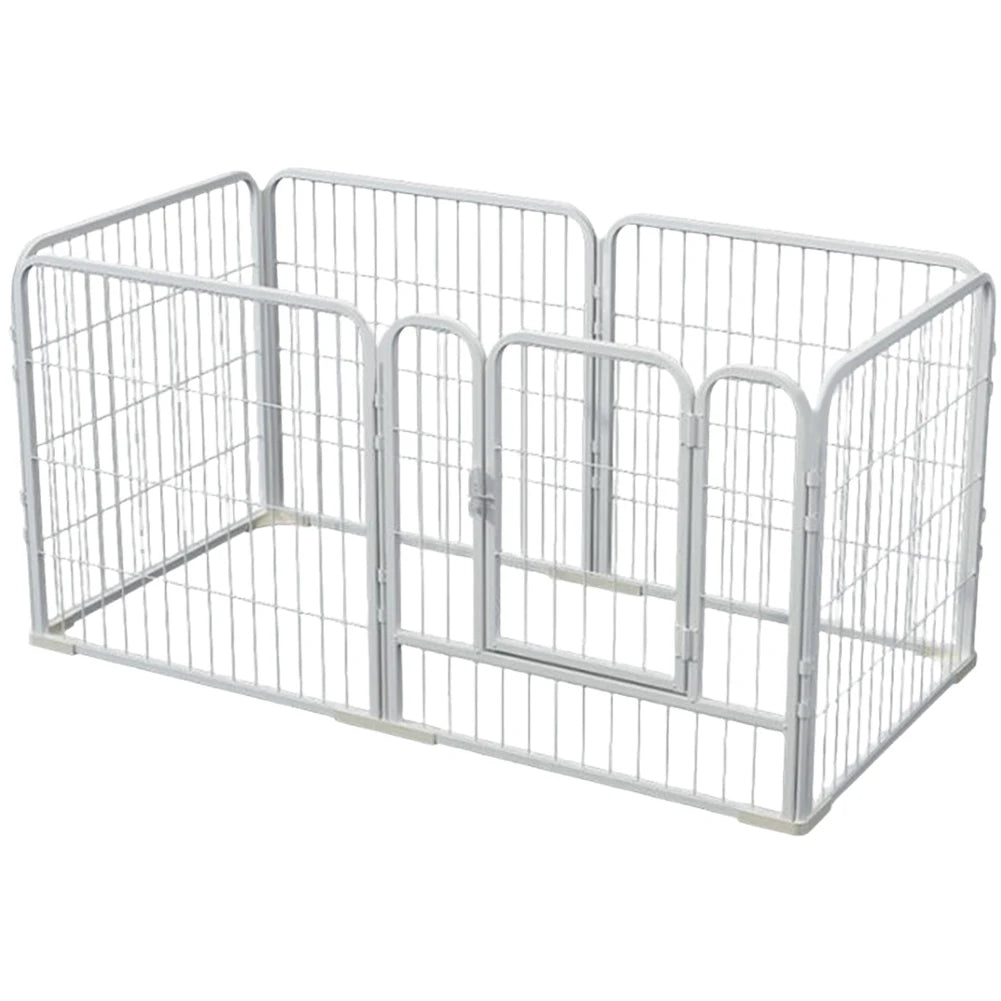 6 Panels Heavy Duty Dog Puppy Playpen Foldable Puppy Kennel Cage Fence Dog Exercise Fence for Dog Cat Rabbit Exercise
