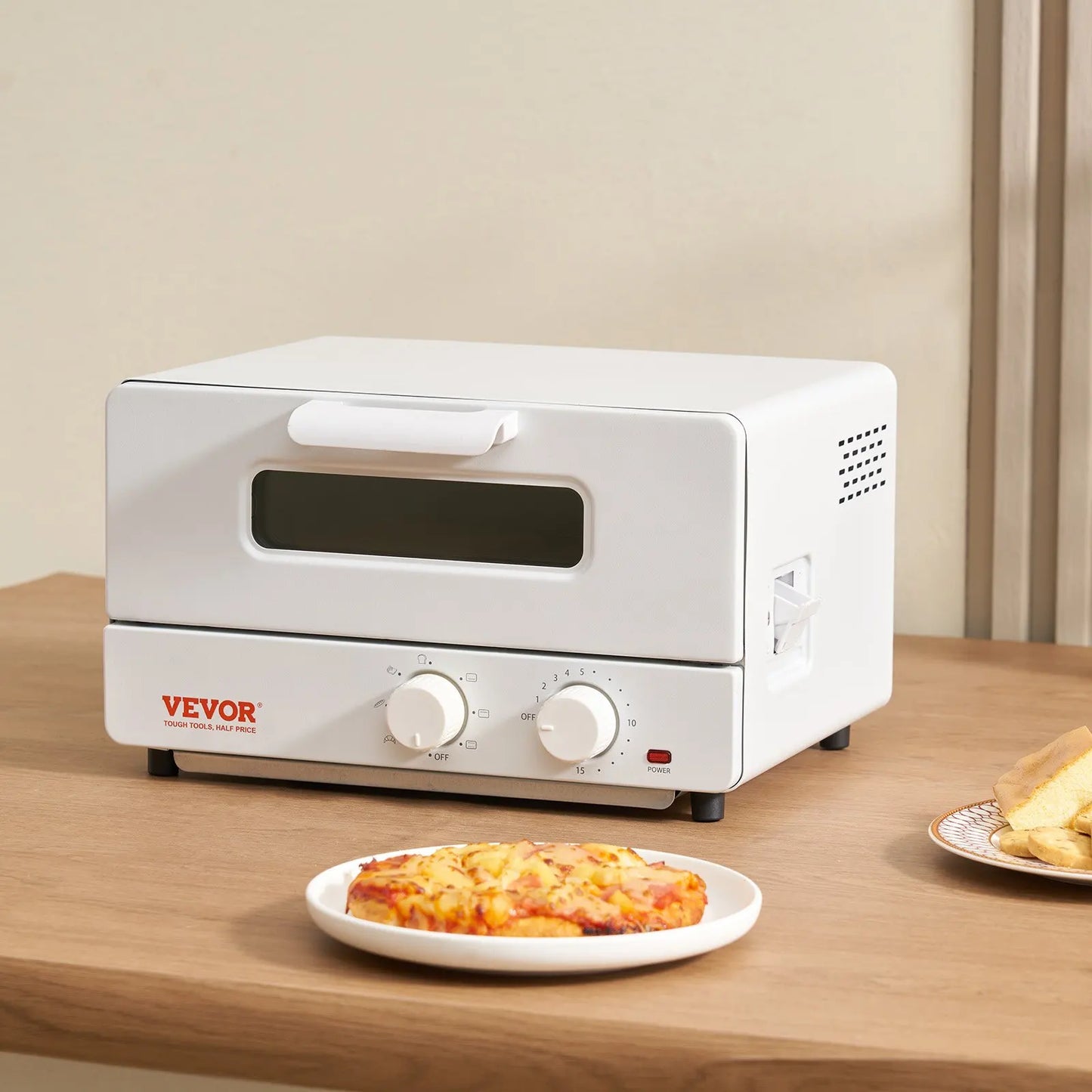 VEVOR Steam Oven Toaster,12LCountertop Convection Oven,5 In 1 Steam Toaster Oven,7 Cooking Modes Air Fryer Convection Oven Combo