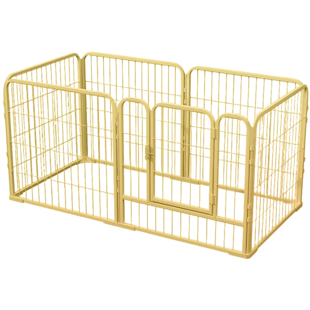 6 Panels Heavy Duty Dog Puppy Playpen Foldable Puppy Kennel Cage Fence Dog Exercise Fence for Dog Cat Rabbit Exercise