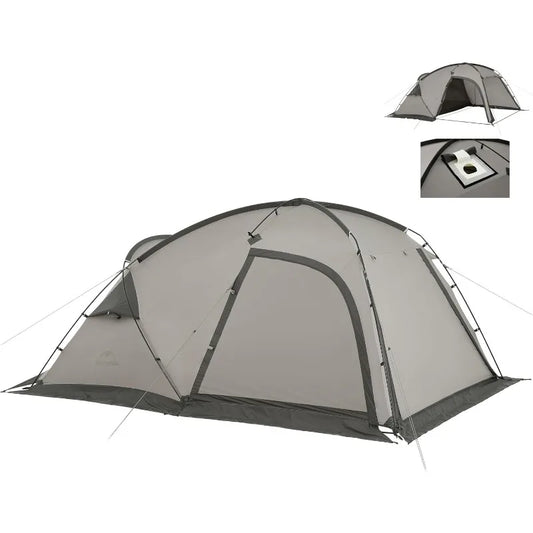 Naturehike Massif Hot Tent with Stove Jack, 4 Season Tent, 1/2/4/6 Person Camping Tent, UPF50+ Waterproof Windproof Winter Tent