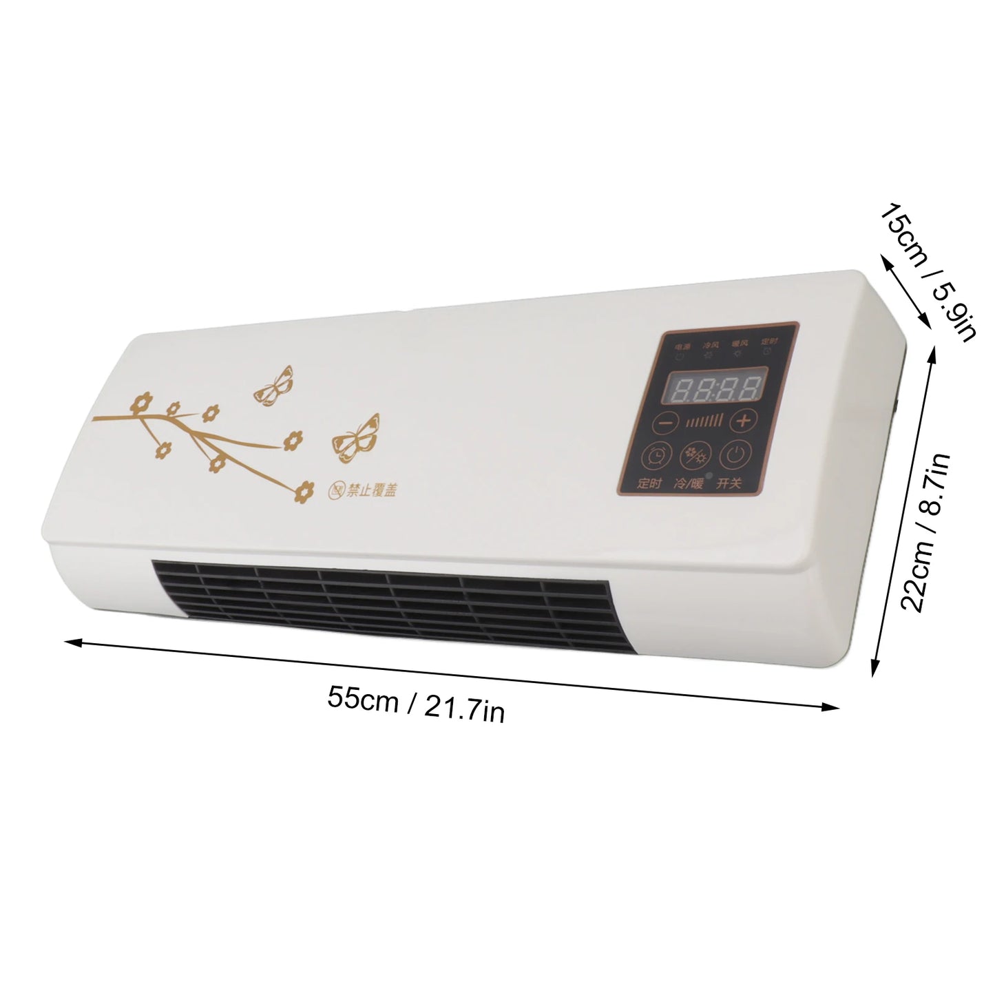 Cooling and Heating Air Conditioner Small Wall Mounted Air Conditioner for Living Room Bedroom Office