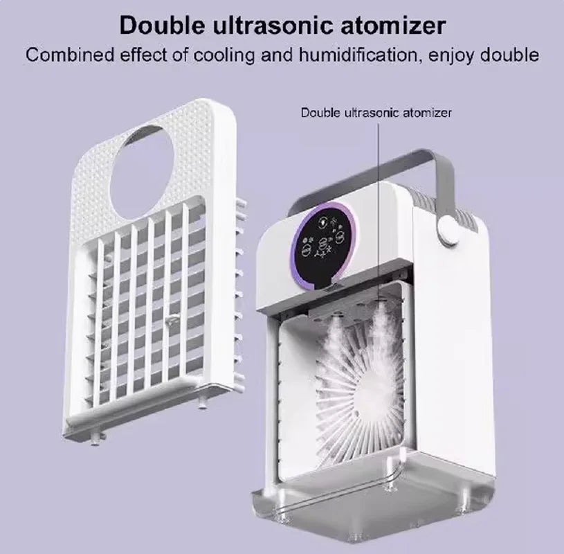 Cooling fan USB powered air conditioning fan Small water cooling fan Spray fan Desktop fan Available worldwide portable