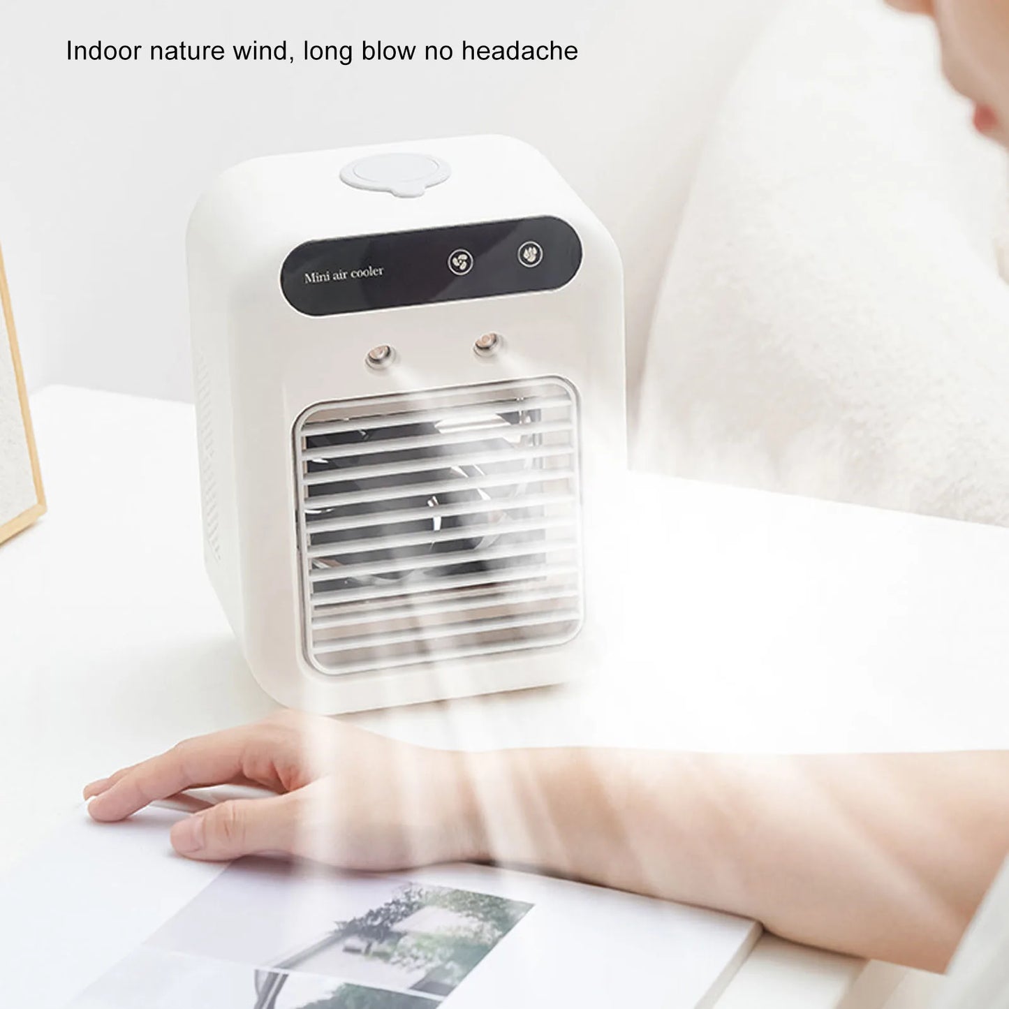 Portable Air Conditioner Professional Efficient Cooling Long Lasting Spray 500ml Water Tank Small Air Cooler for Room Office