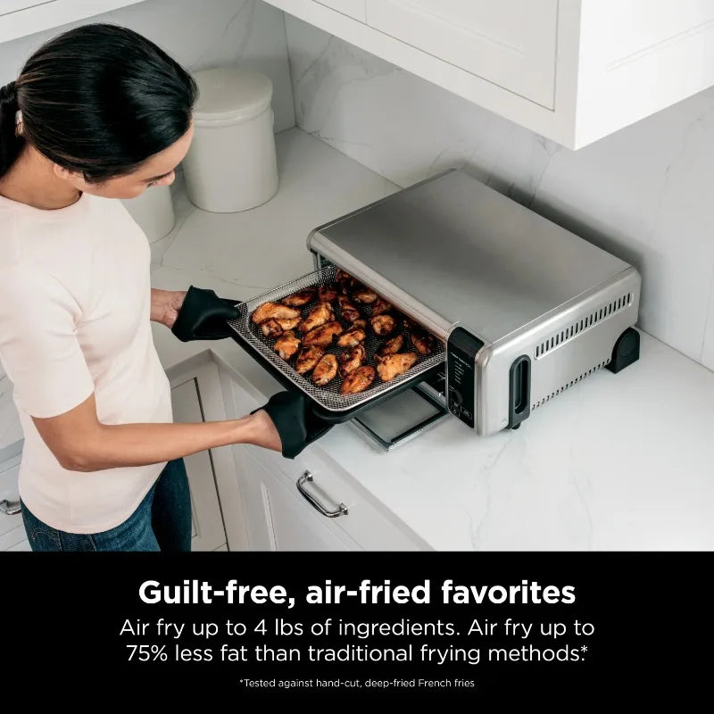 Ninja Foodi 6-in-1 Digital Air Fry, Large Toaster Oven, Flip-Away, SP080